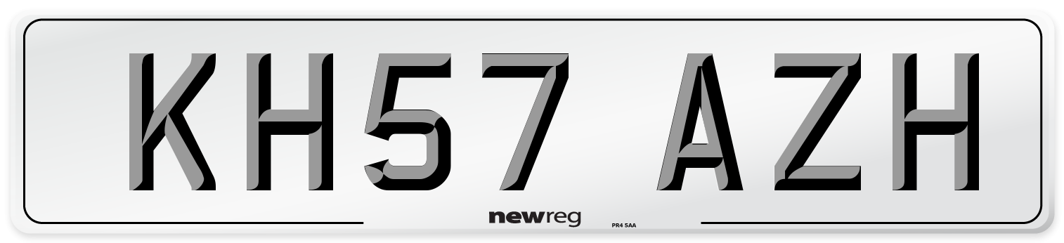 KH57 AZH Number Plate from New Reg